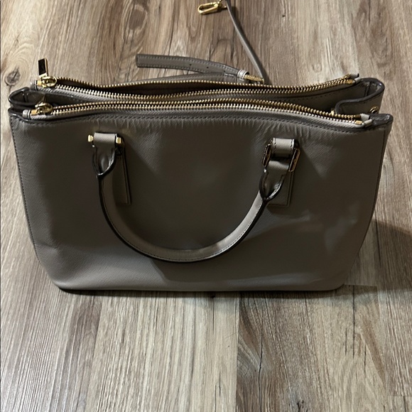 Tory Burch Taupe Leather Satchel - Picture 4 of 9